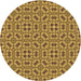 Square Machine Washable Transitional Saddle Brown Rug in a Living Room, wshpat3710brn