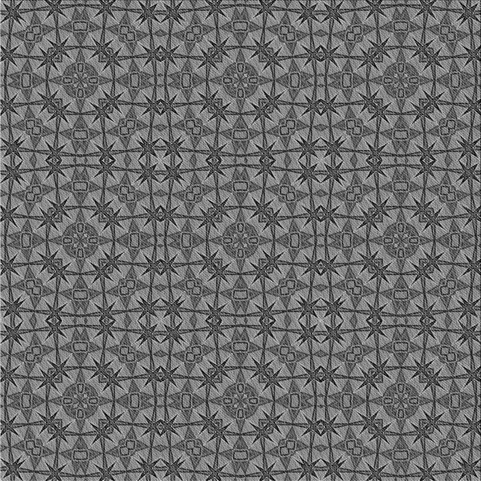 Round Machine Washable Transitional Black Rug, wshpat3710gry