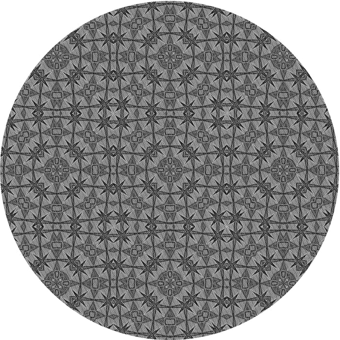 Square Machine Washable Transitional Black Rug in a Living Room, wshpat3710gry