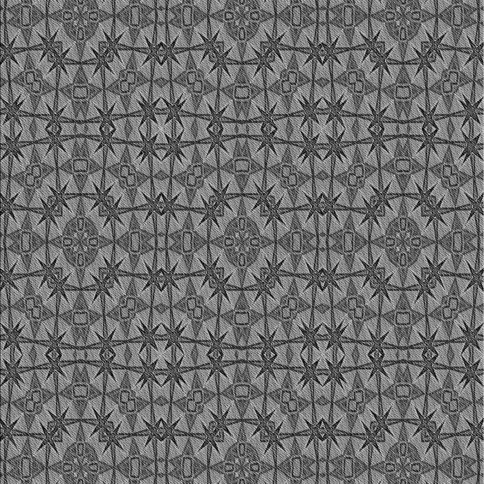 Machine Washable Transitional Black Rug, wshpat3710gry