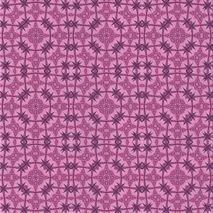 Round Machine Washable Transitional Dark Pink Rug, wshpat3710pur