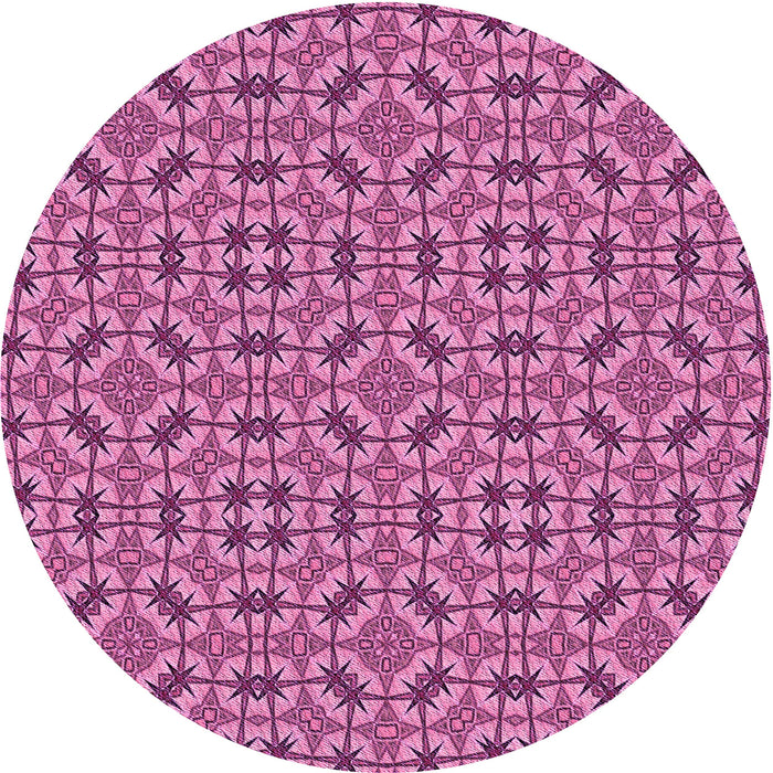 Square Machine Washable Transitional Dark Pink Rug in a Living Room, wshpat3710pur