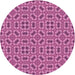 Square Machine Washable Transitional Dark Pink Rug in a Living Room, wshpat3710pur