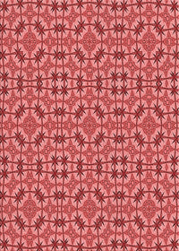 Machine Washable Transitional Red Rug, wshpat3710rd