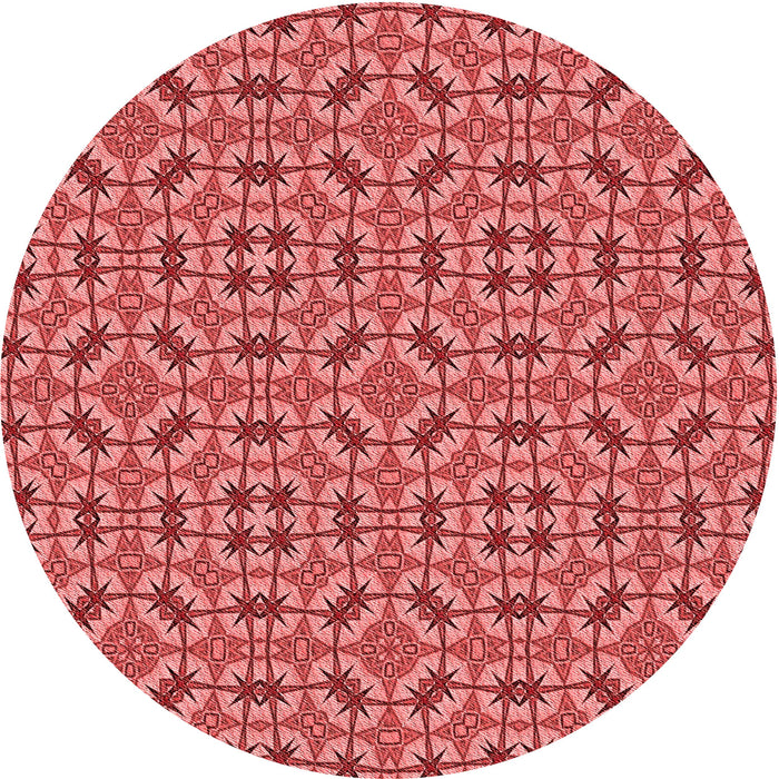 Square Machine Washable Transitional Red Rug in a Living Room, wshpat3710rd