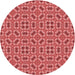 Square Machine Washable Transitional Red Rug in a Living Room, wshpat3710rd