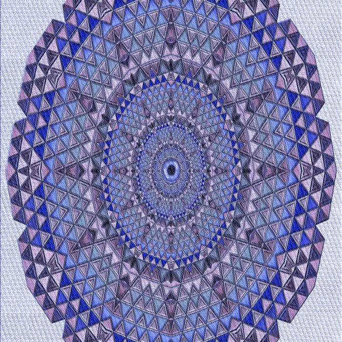 Machine Washable Transitional Deep Periwinkle Purple Rug, wshpat3711blu
