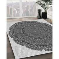 Patterned Silver Gray Rug, pat3711gry