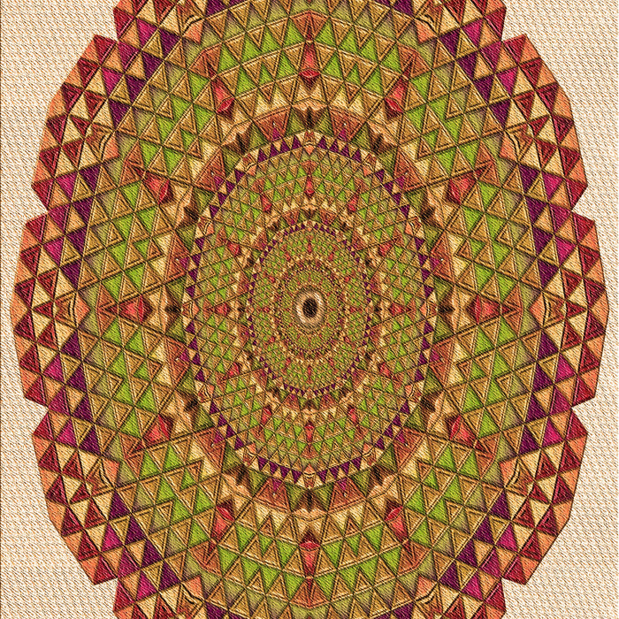 Patterned Mahogany Brown Rug, pat3711org