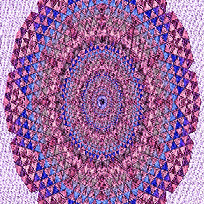 Machine Washable Transitional Bright Lilac Purple Rug, wshpat3711pur