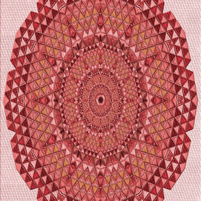 Patterned Pastel Pink Rug, pat3711rd