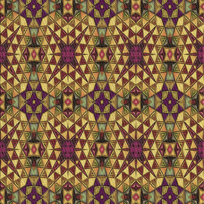 Patterned Orange Gold Rug, pat3712brn