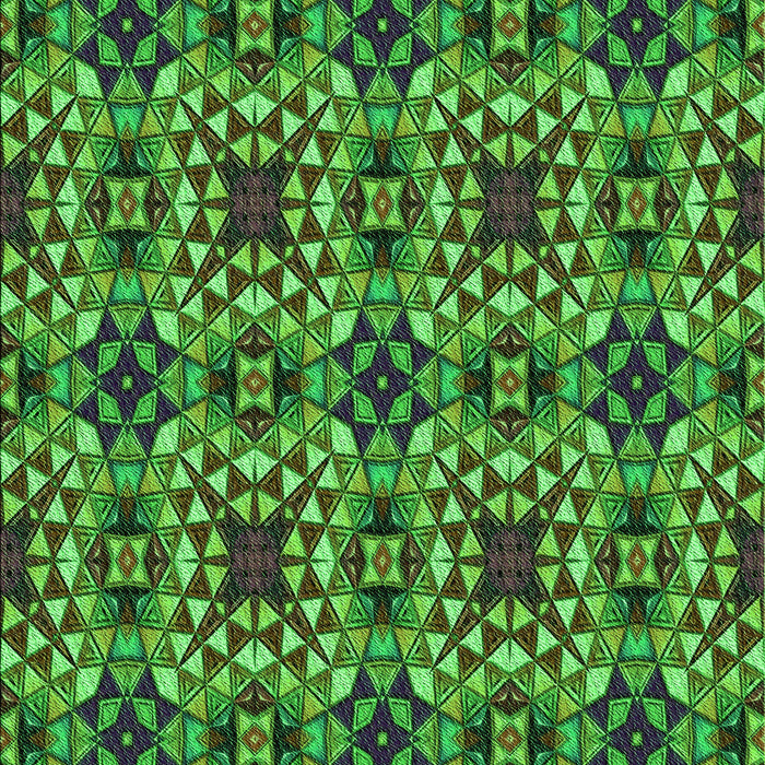 Patterned Dark Forest Green Rug, pat3712grn