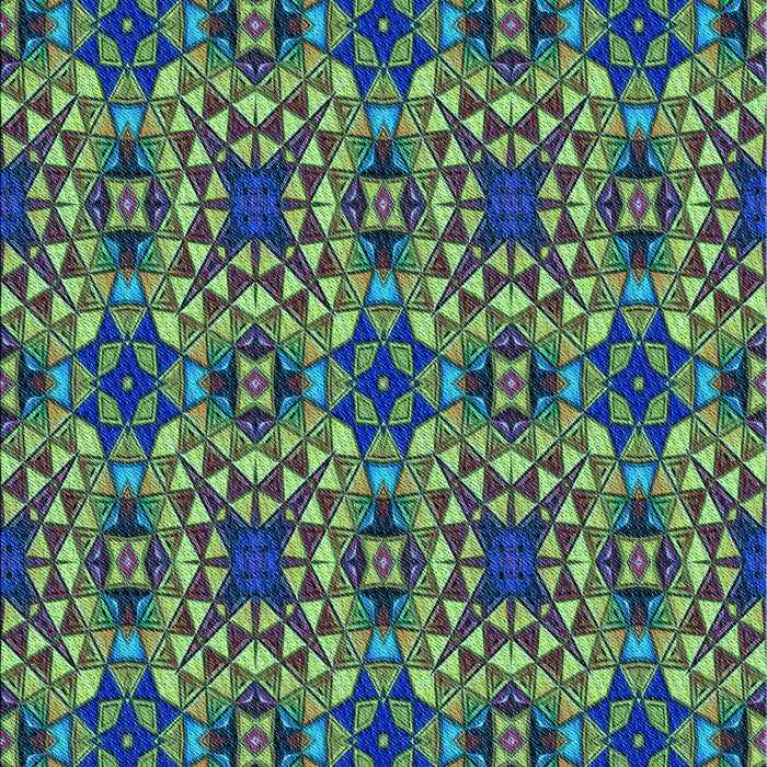 Machine Washable Transitional Green Rug, wshpat3712lblu