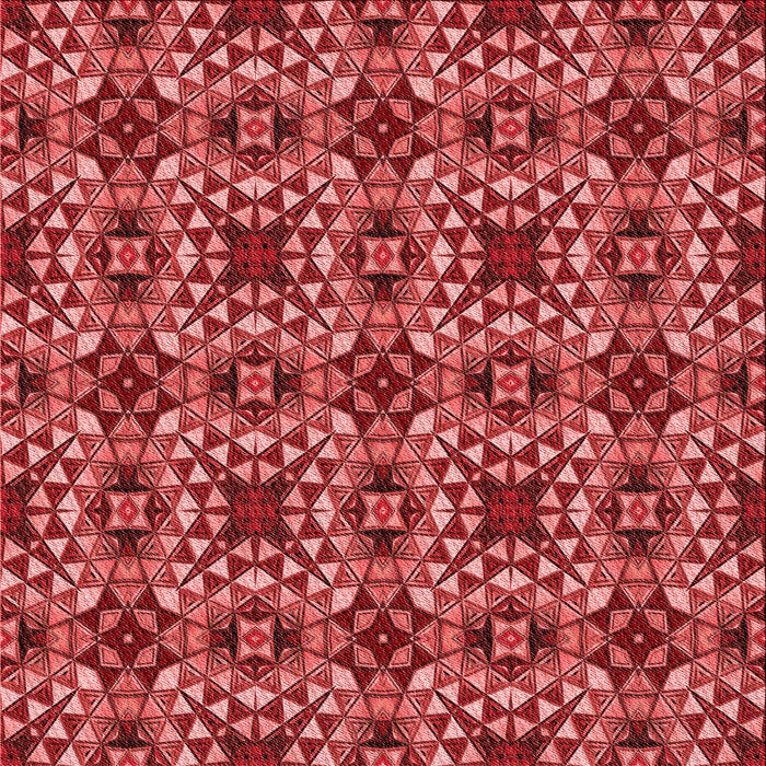 Round Patterned Red Rug, pat3712rd