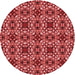 Square Machine Washable Transitional Red Rug in a Living Room, wshpat3712rd