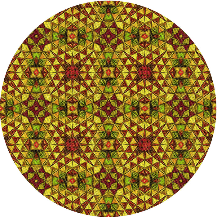 Square Machine Washable Transitional Saffron Red Rug in a Living Room, wshpat3712yw