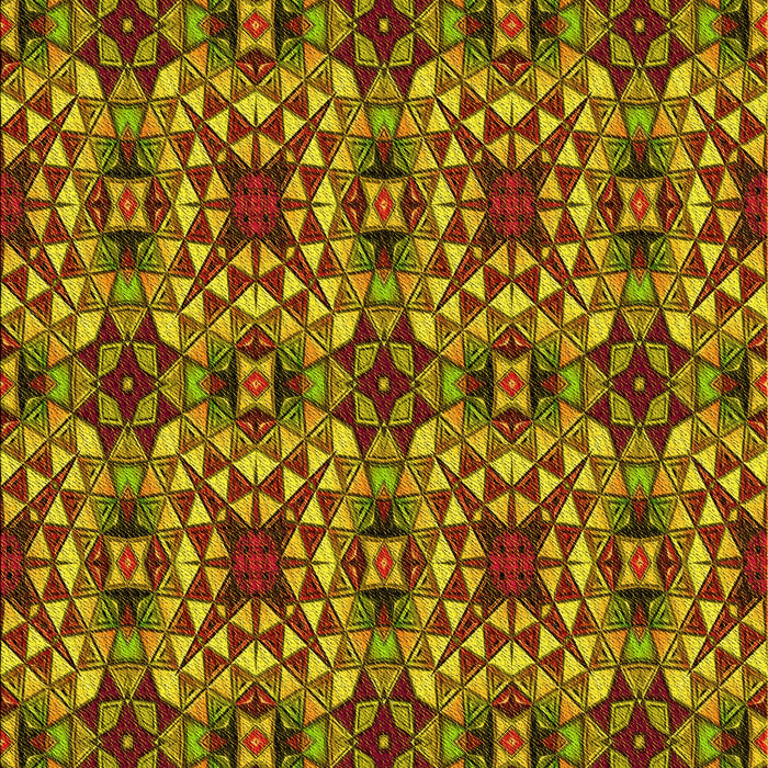 Patterned Saffron Red Rug, pat3712yw