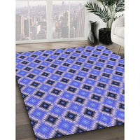 Patterned Purple Mimosa Purple Rug, pat3713blu