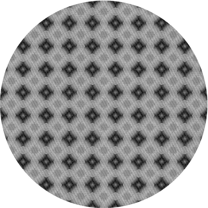 Square Patterned Gray Rug, pat3713gry