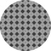 Square Patterned Gray Rug, pat3713gry