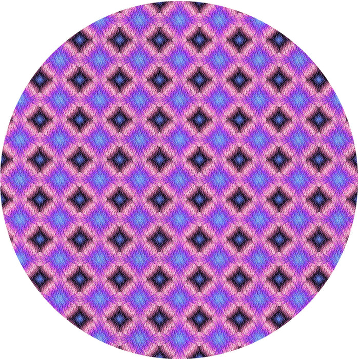 Square Patterned Purple Rug, pat3713pur
