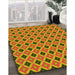 Machine Washable Transitional Yellow Rug in a Family Room, wshpat3713yw