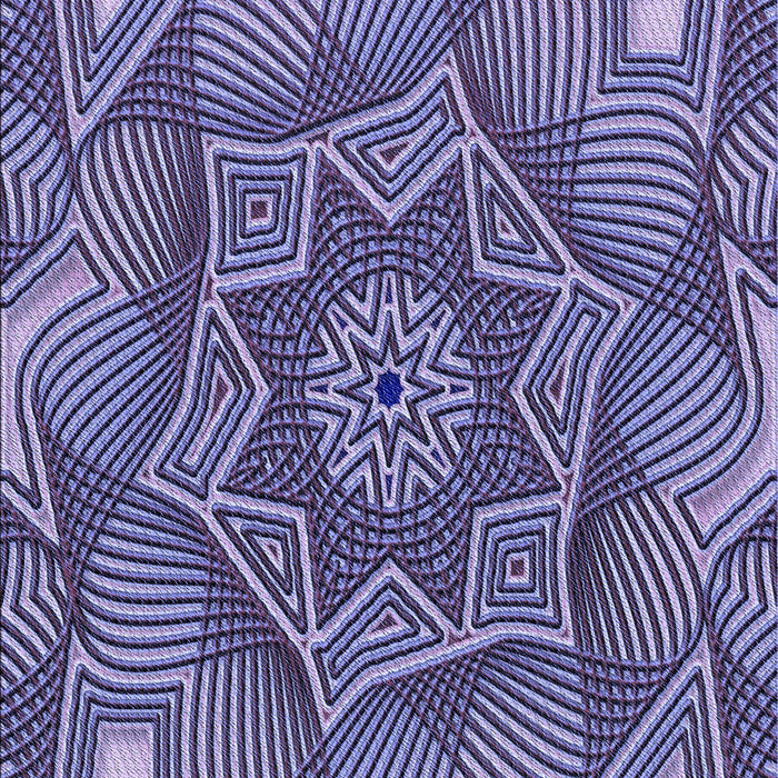 Machine Washable Transitional Purple Mimosa Purple Rug, wshpat3714blu