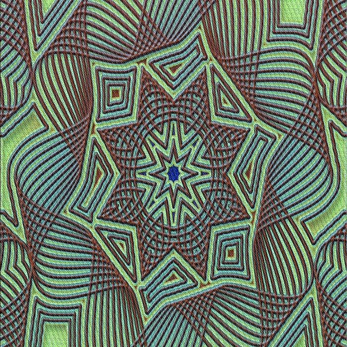 Patterned Emerald Green Rug, pat3714lblu