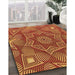 Machine Washable Transitional Orange Rug in a Family Room, wshpat3714org