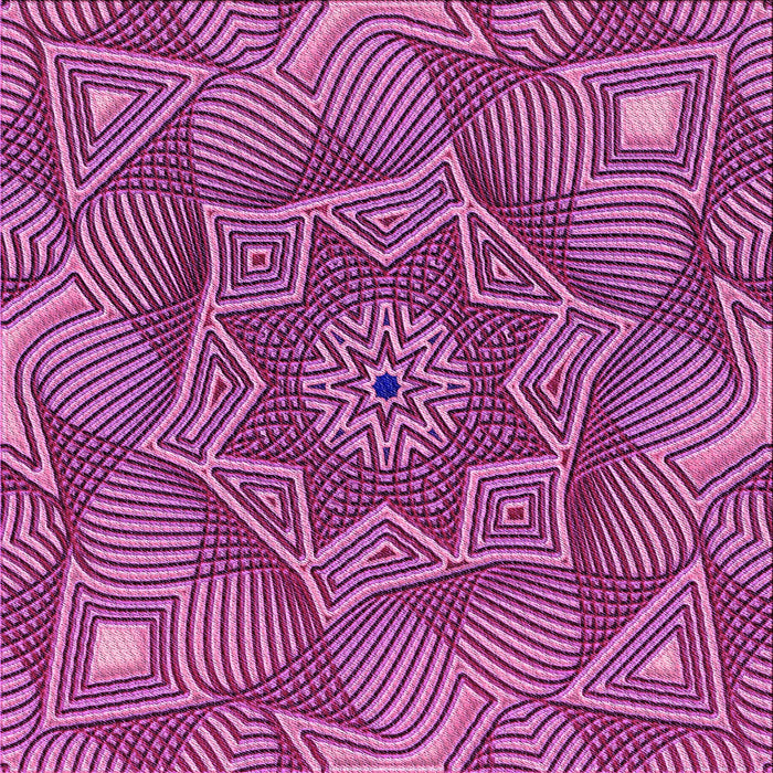 Round Machine Washable Transitional Burnt Pink Rug, wshpat3714pur