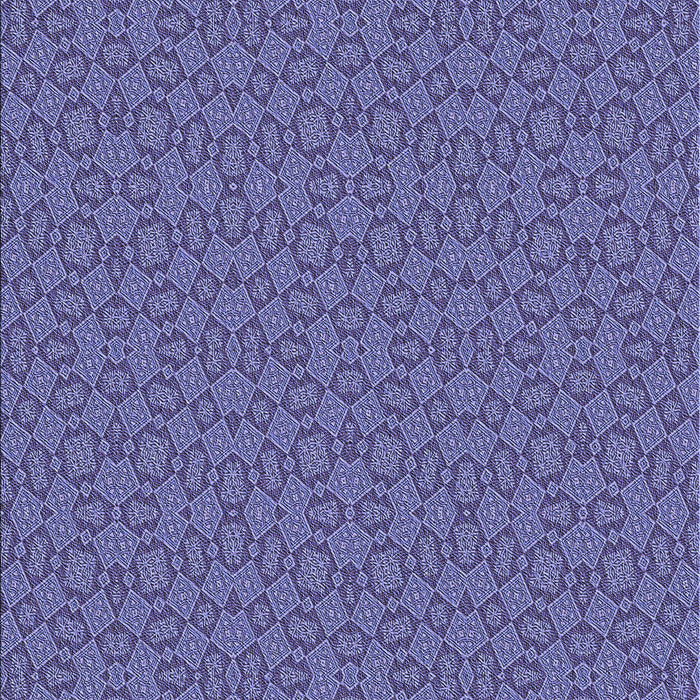 Patterned Deep Periwinkle Purple Rug, pat3715blu