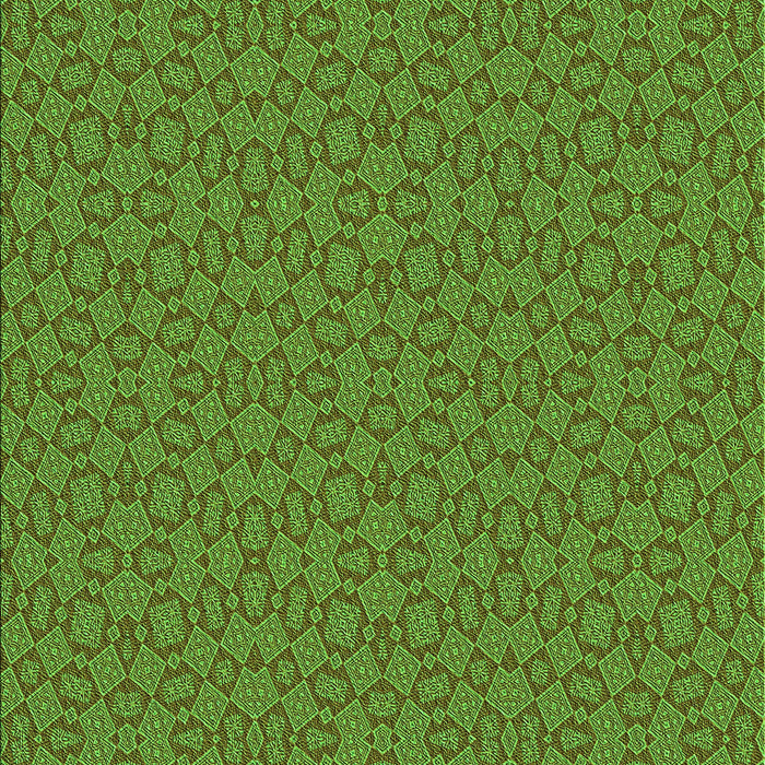 Patterned Seaweed Green Rug, pat3715grn