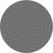 Square Patterned Gunmetal Gray Rug, pat3715gry
