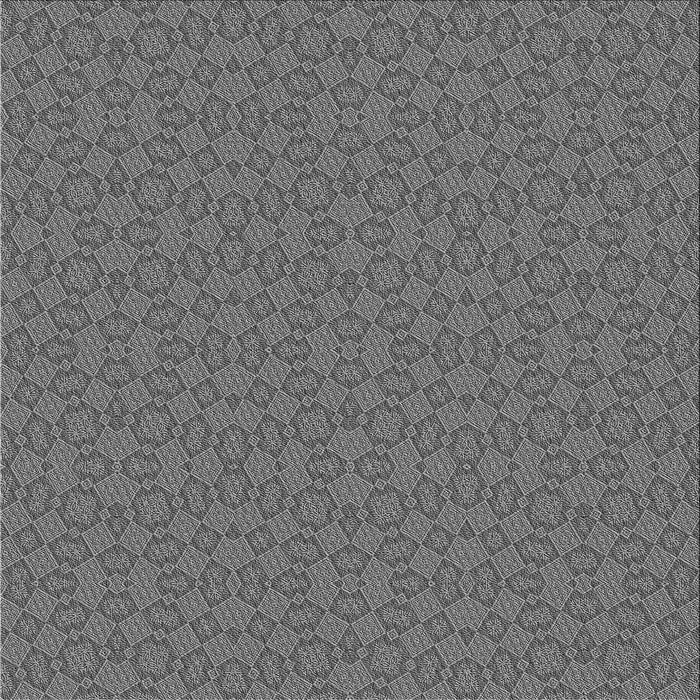 Round Patterned Gunmetal Gray Rug, pat3715gry