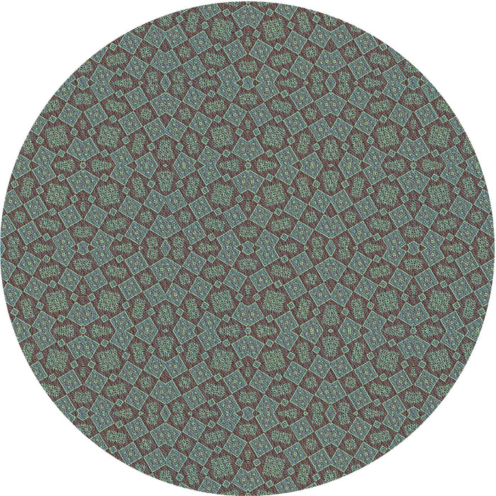 Square Patterned Purple Rug, pat3715lblu