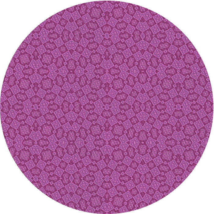 Square Patterned Medium Violet Red Pink Rug, pat3715pur