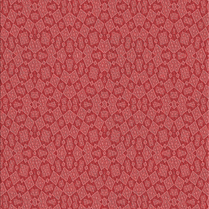 Patterned Red Rug, pat3715rd