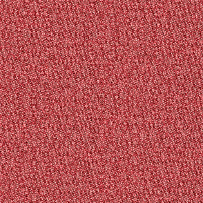 Round Patterned Red Rug, pat3715rd