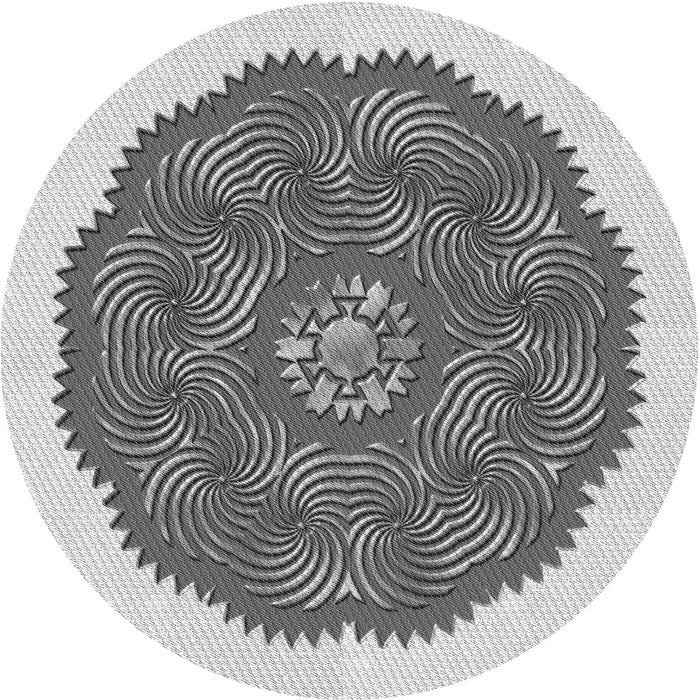 Square Machine Washable Transitional Ash Gray Rug in a Living Room, wshpat3716gry