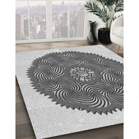 Patterned Ash Gray Rug, pat3716gry