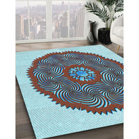 Patterned Purple Rug, pat3716lblu