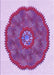 Patterned Medium Violet Red Pink Rug, pat3716pur