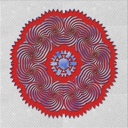 Square Patterned Pastel Light Blue Novelty Rug, pat3716