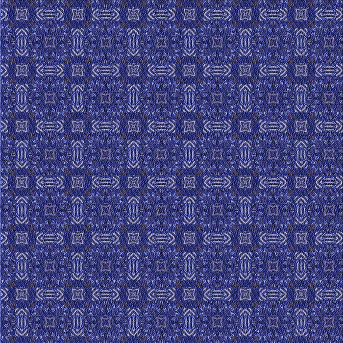 Round Patterned Denim Dark Blue Rug, pat3717blu