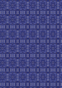 Machine Washable Transitional Denim Dark Blue Rug, wshpat3717blu