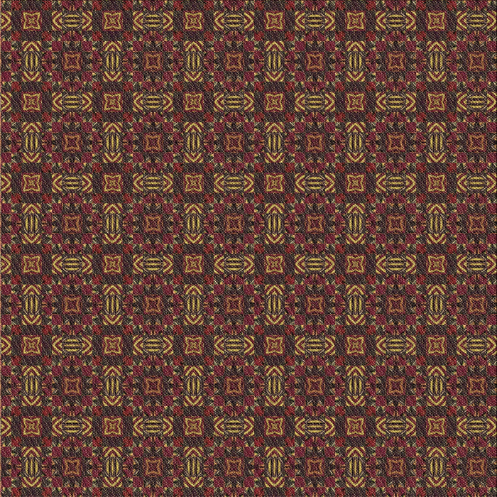 Round Patterned Sienna Brown Rug, pat3717brn