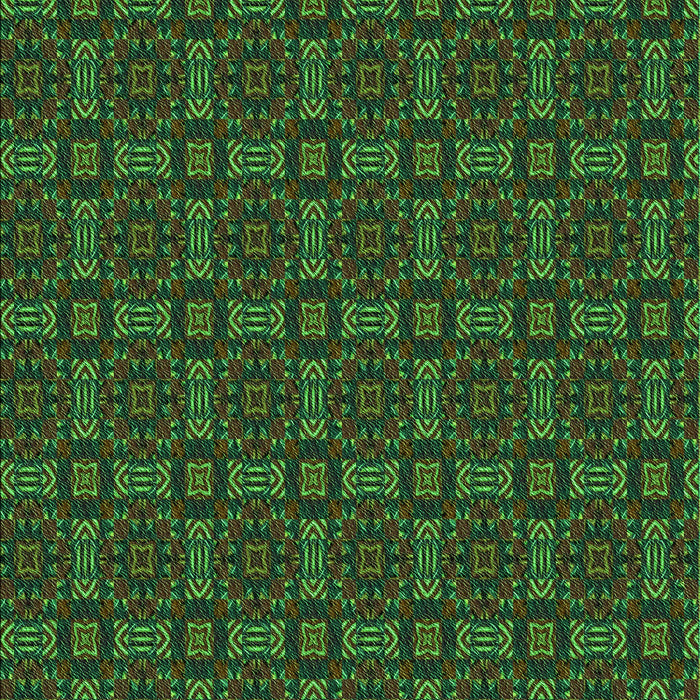 Patterned Dark Forest Green Rug, pat3717grn