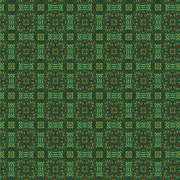 Round Machine Washable Transitional Dark Forest Green Rug, wshpat3717grn