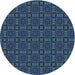 Square Machine Washable Transitional Glacial Blue Ice Blue Rug in a Living Room, wshpat3717lblu